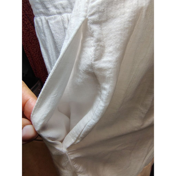 Ava & Viv 2X Maxi Dress Boho Tiered Colorblock Pockets Cotton Summer - Picture 8 of 11